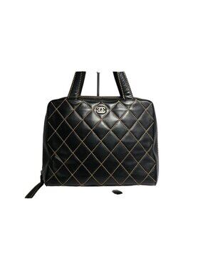 Chanel Stand Wild Stitch GD Leather Handbag